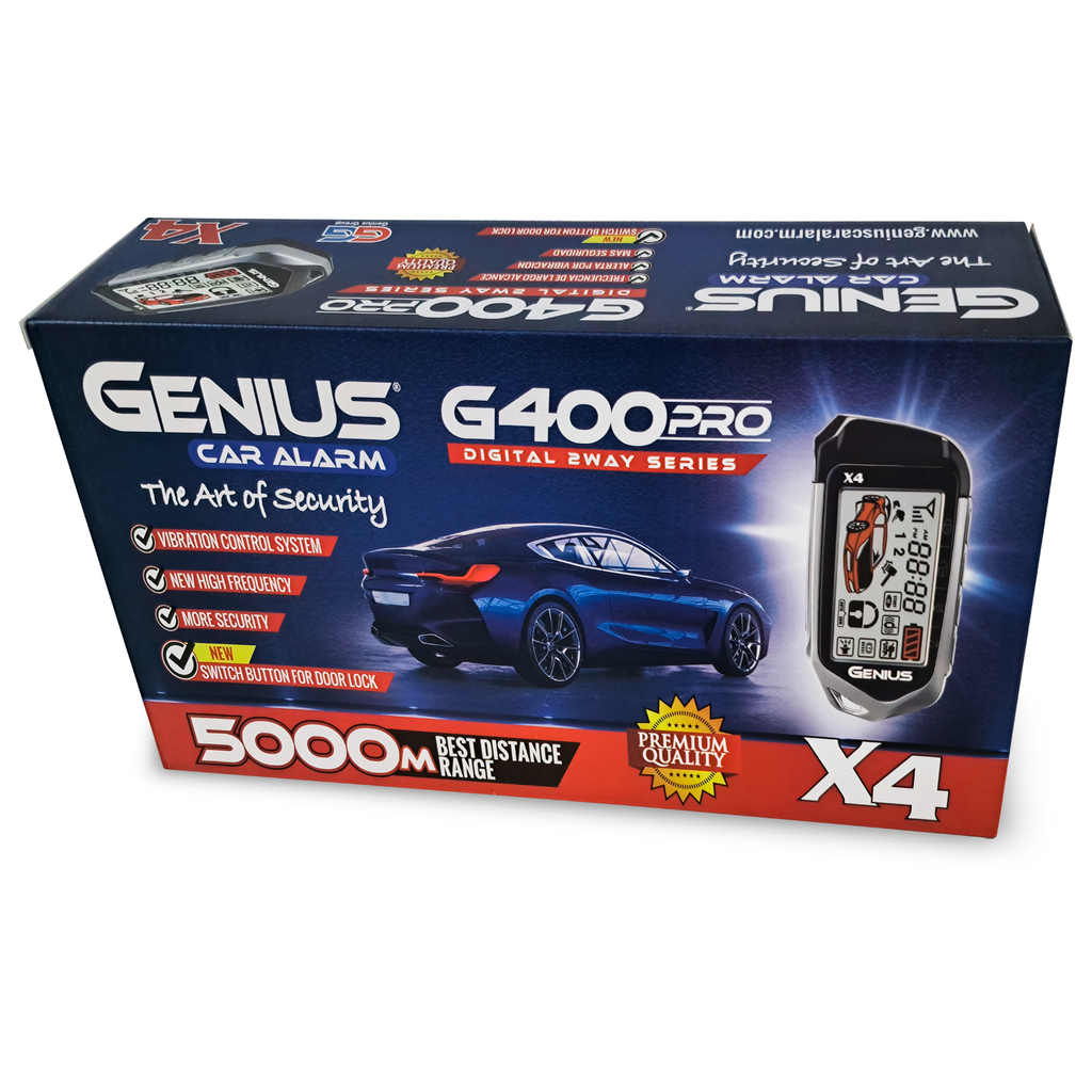 Alarma Automotriz Digital Genius G400pro-x4 Antirrobo