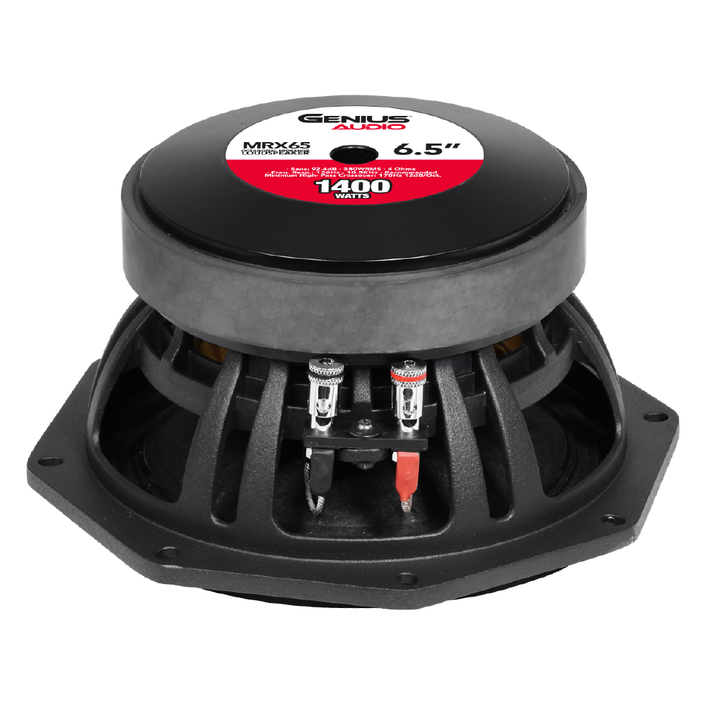 Bocina Genius Audio para Carro Medio Rango octagonal de 6.5” Imán de Ferrita