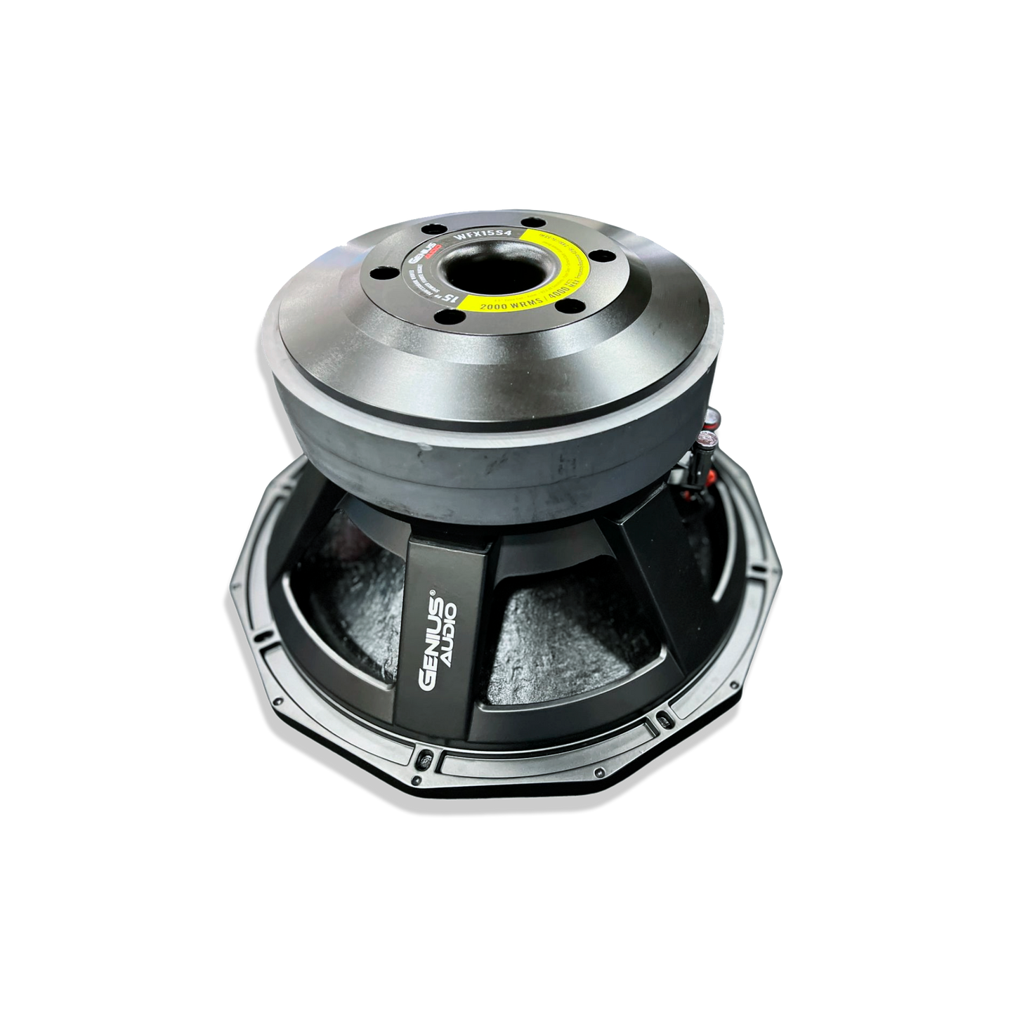 Bocina Genius Audio 18 Pulgadas Profesional 2500W RMS | Woofer / Subwoofer Ferrita Alta Potencia 1 y 2 Ohms Graves Profundos Audio Profesional