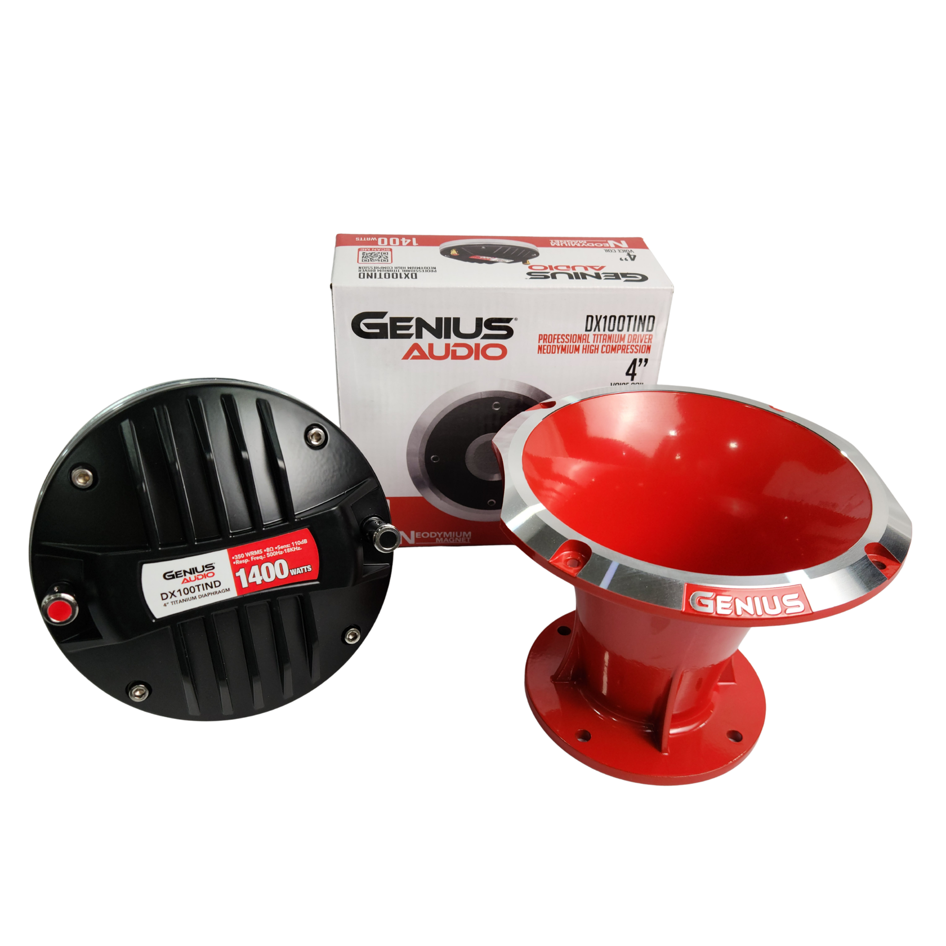 Driver Titanium Neodimio DX100TIND Genius Audio con Trompeta de