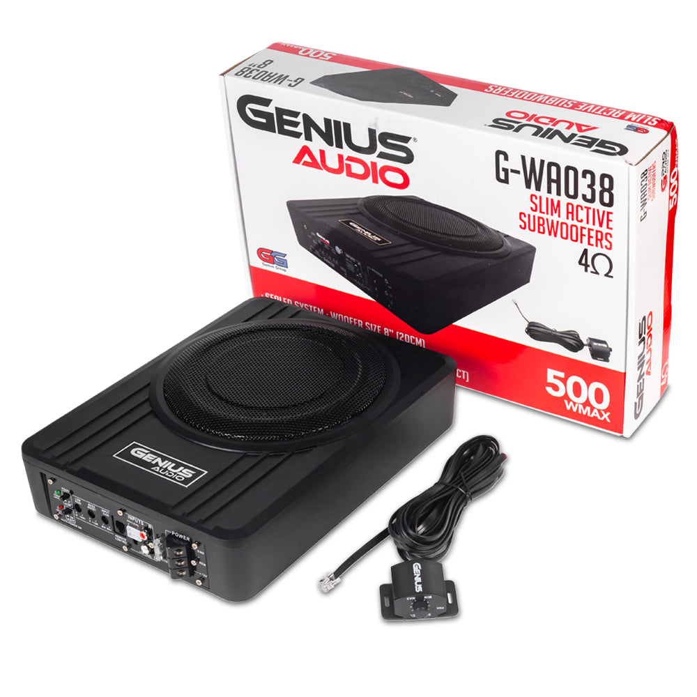Subwoofer Activo Plano Slim Genius Audio 8" G-WA038