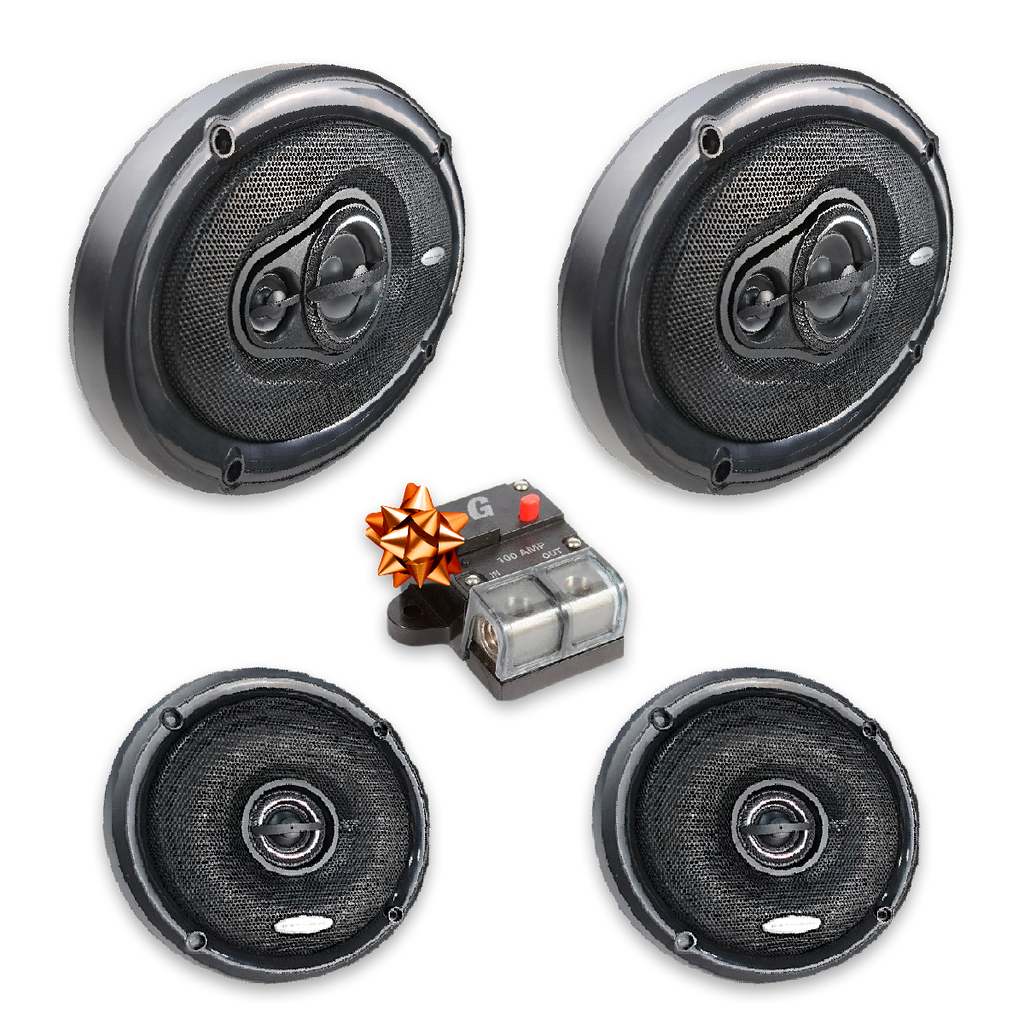 Set de Bocinas Black Diamond Coaxiales de 3 Vías