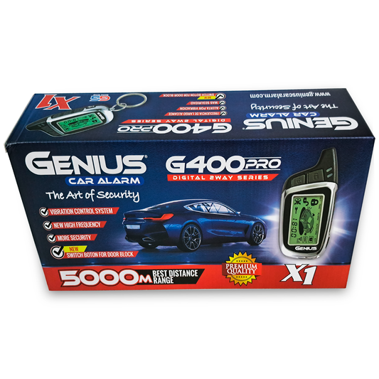 Alarma Digital Para Automóvil Genius Antirrobo 5000 Metros