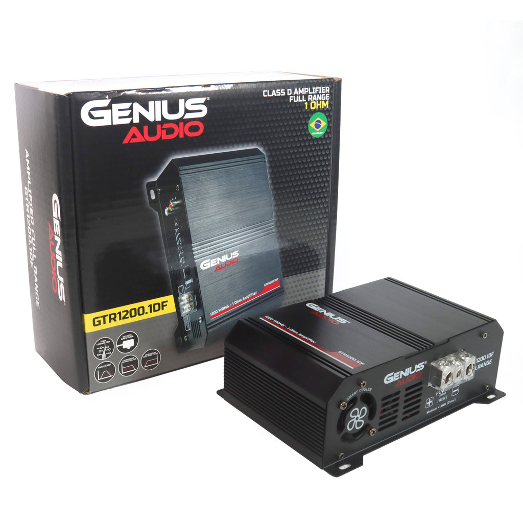Amplificador Monoblock Clase D GTR1200.1DF Genius Audio para Carro