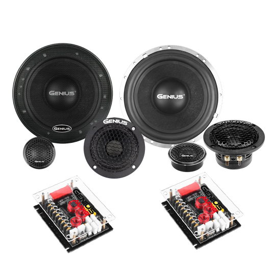 Kit de Bocinas para Carro Genius GXQ65.3COM – Audio Premium en 3 Vías
