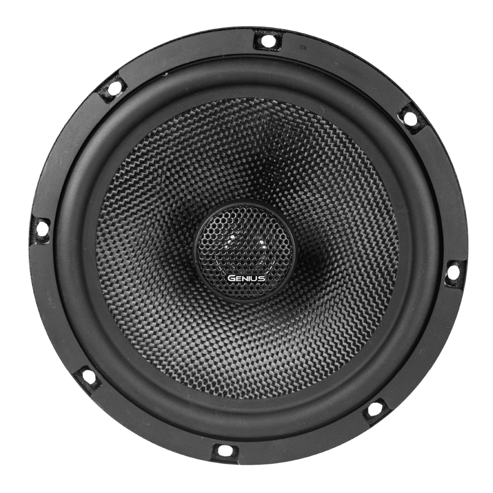 Par de Bocina para Carro Coaxial de 6.5” de 2 Vías y con Cono de Fibra de Vidrio