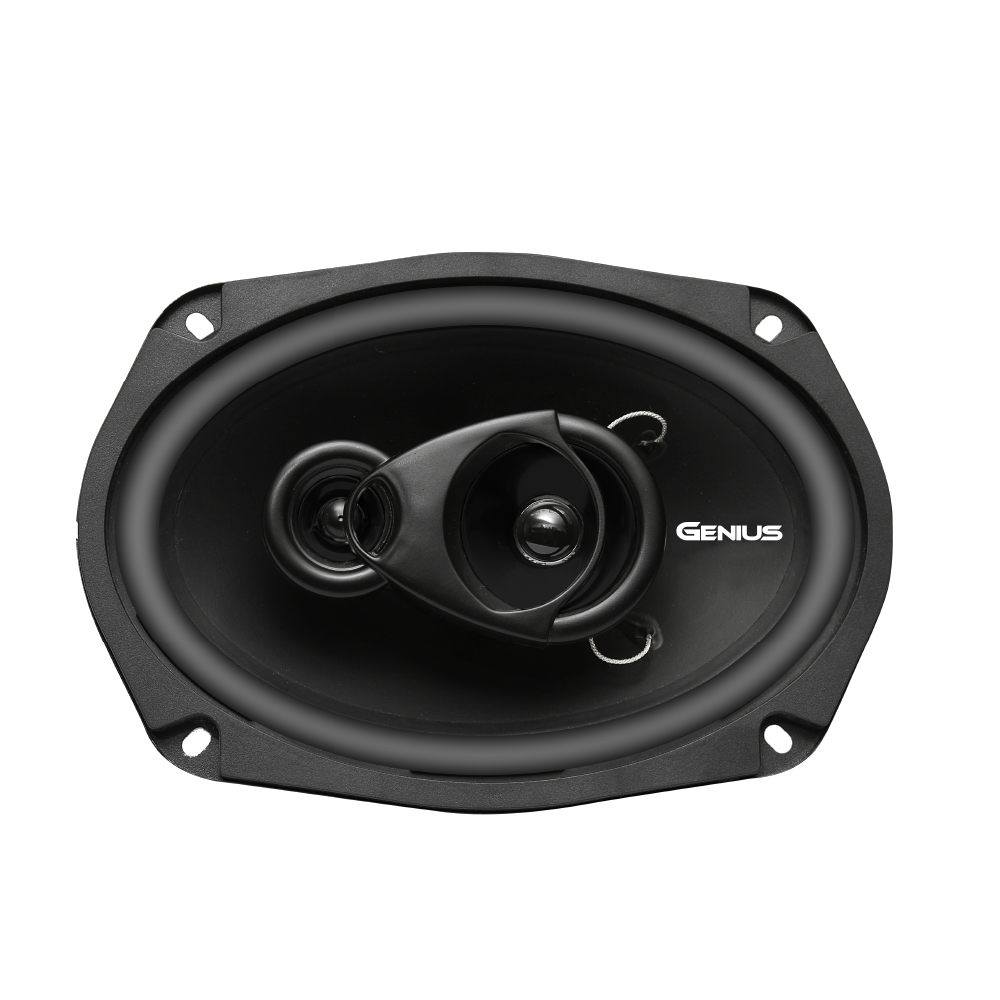 Par de Bocinas 6x9 Genius Audio M693V 3 Vías con Tweeter, Medio Rango y Woofer