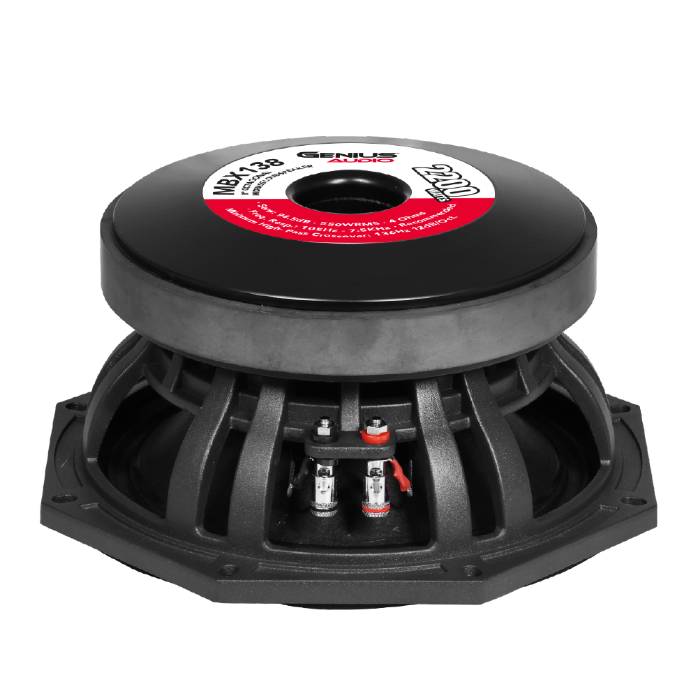 Bocina para Carro Medio Rango Octagonal de 8" MBX138 Genius Audio