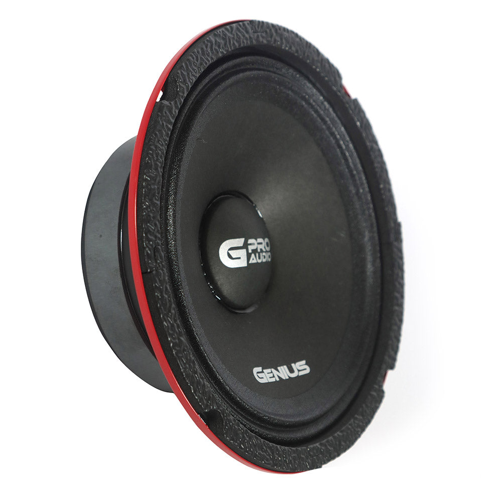 Bocina de Rango Medio Slim MR0365P de 6.5" con 200W RMS - 400W MAX, 92.5dB, Diseño Compacto Genius Audio