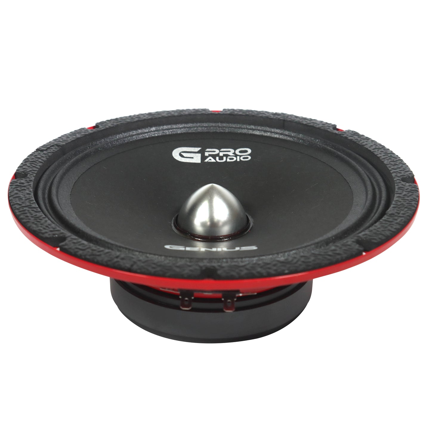 Par de Bocinas de Medios Profesional Delgado MR038BP 8" con Bala para Auto – Genius Audio
