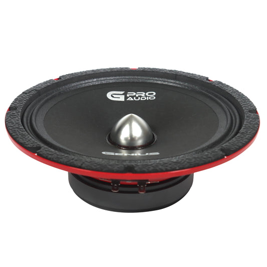 Par de Bocinas de Medios Profesional Delgado MR038BP 8" con Bala para Auto – Genius Audio