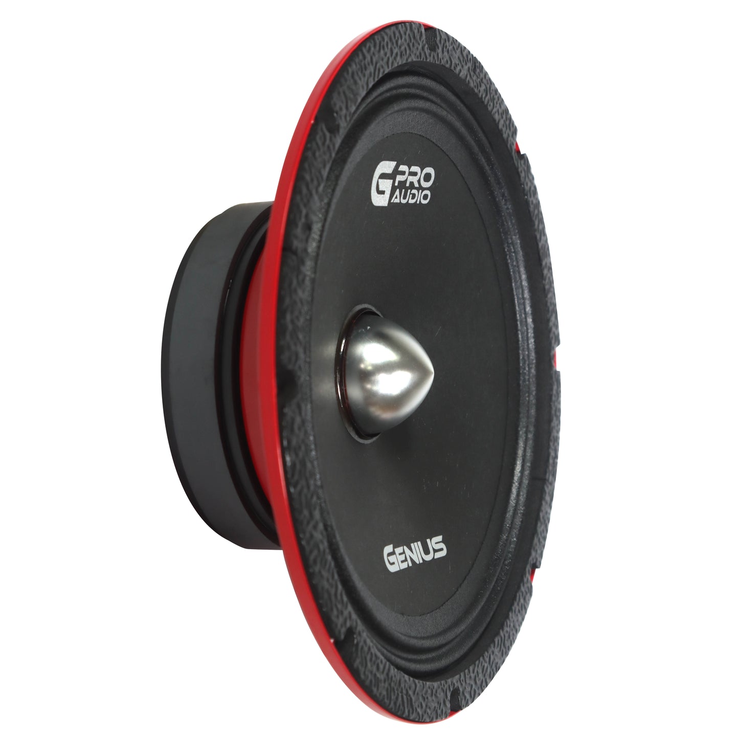 Par de Bocinas de Medios Profesional Delgado MR038BP 8" con Bala para Auto – Genius Audio