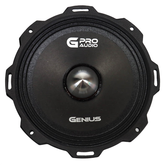 Par de Bocinas para Auto de 6.5” Medios Rango Profesional Delgado MR0865NDP Genius Audio