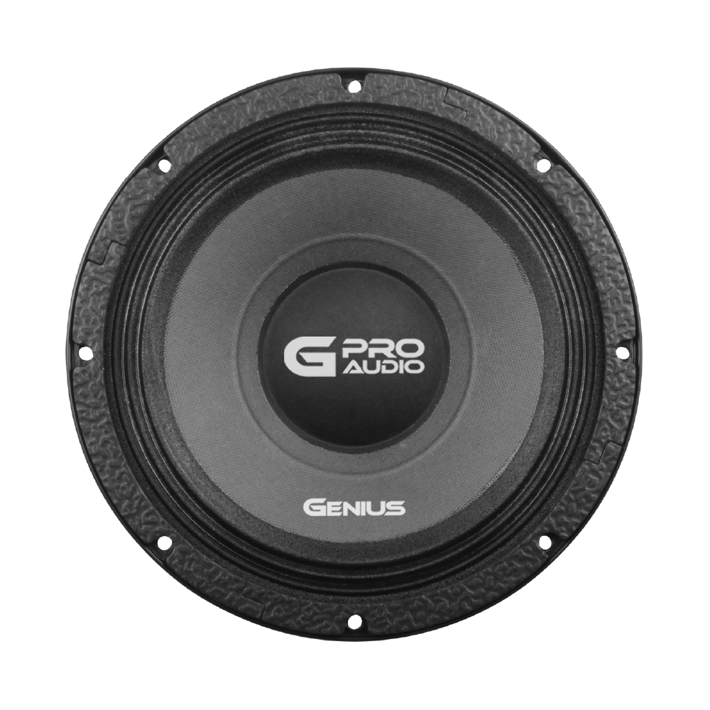 Bocina Profesional MR098C para Carro Medio Rango de 8” Genius Audio