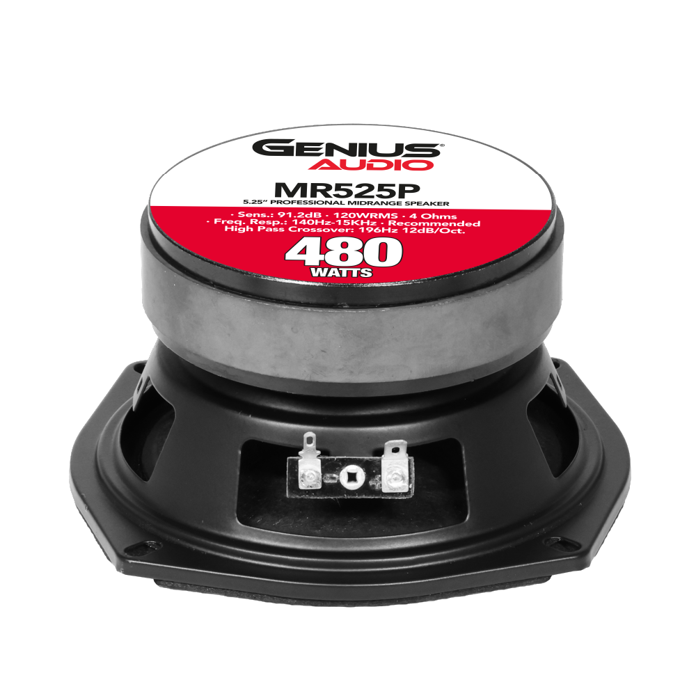 Par de Bocinas MR525P para Carro Medio Rango de 5.25” Genius Audio