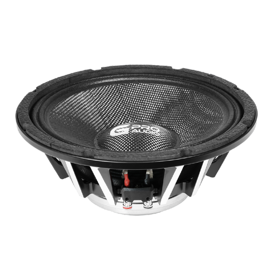Bocina Profesional para Carro Medio Rango de 10” con cono fibra de carbono resistente al agua.