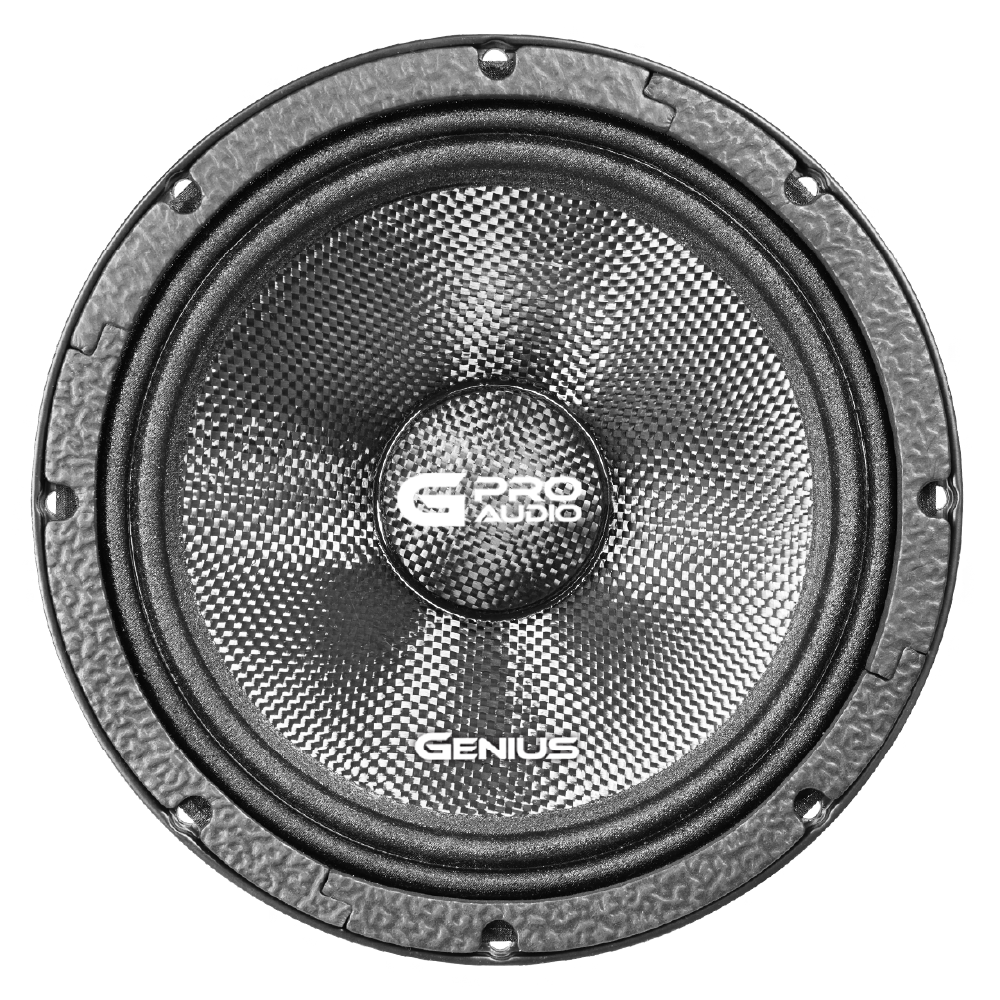 Bocina para Carro MRC68ND Medio Rango de 8” con Domo de Fibra de Carbono Resistente al Agua