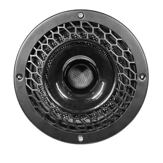 Par de Altavoz MRH65.2CP Híbrido Profesional Delgado de 6.5” con Fibra de Carbono Resistente al Agua y Bocina de Driver de Comprensión de 1”