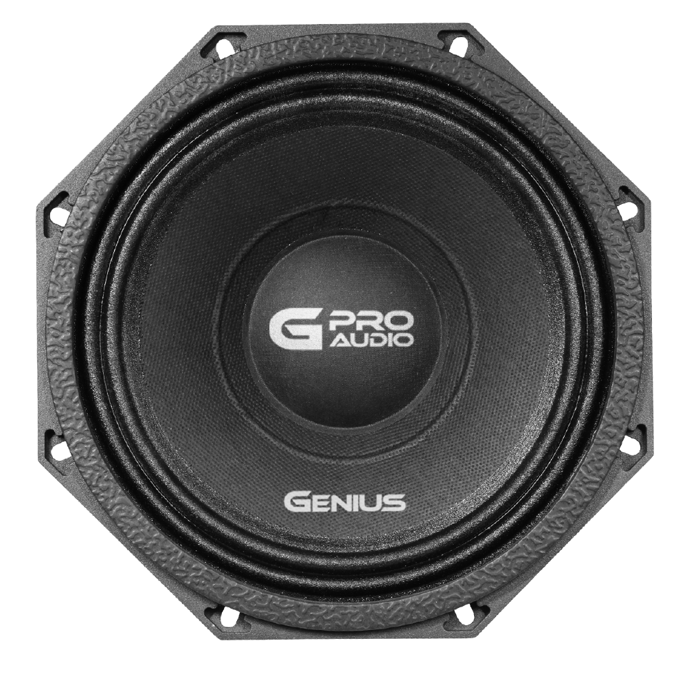 Bocina MRX098 para Carro Medio Rango Octagonal de 8” Genius Audio