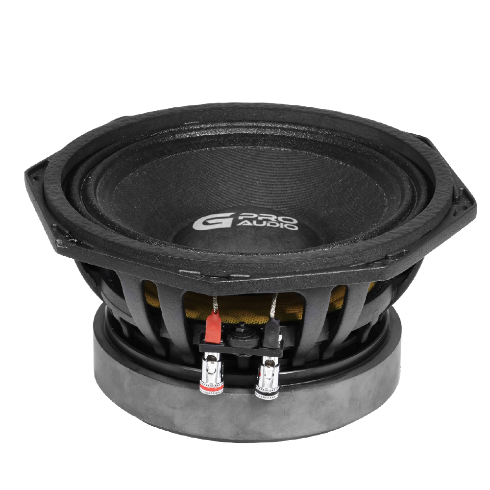 Bocina Genius Audio para Carro Medio Rango octagonal de 6.5” Imán de Ferrita
