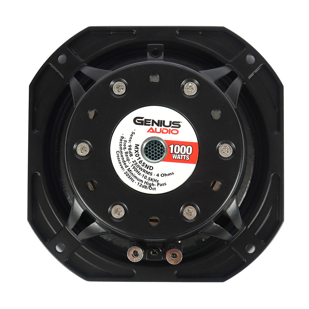 Bocina Medio Rango Neodimio Genius Audio MX0165ND 6.5 Pulgadas 250W RMS 98dB