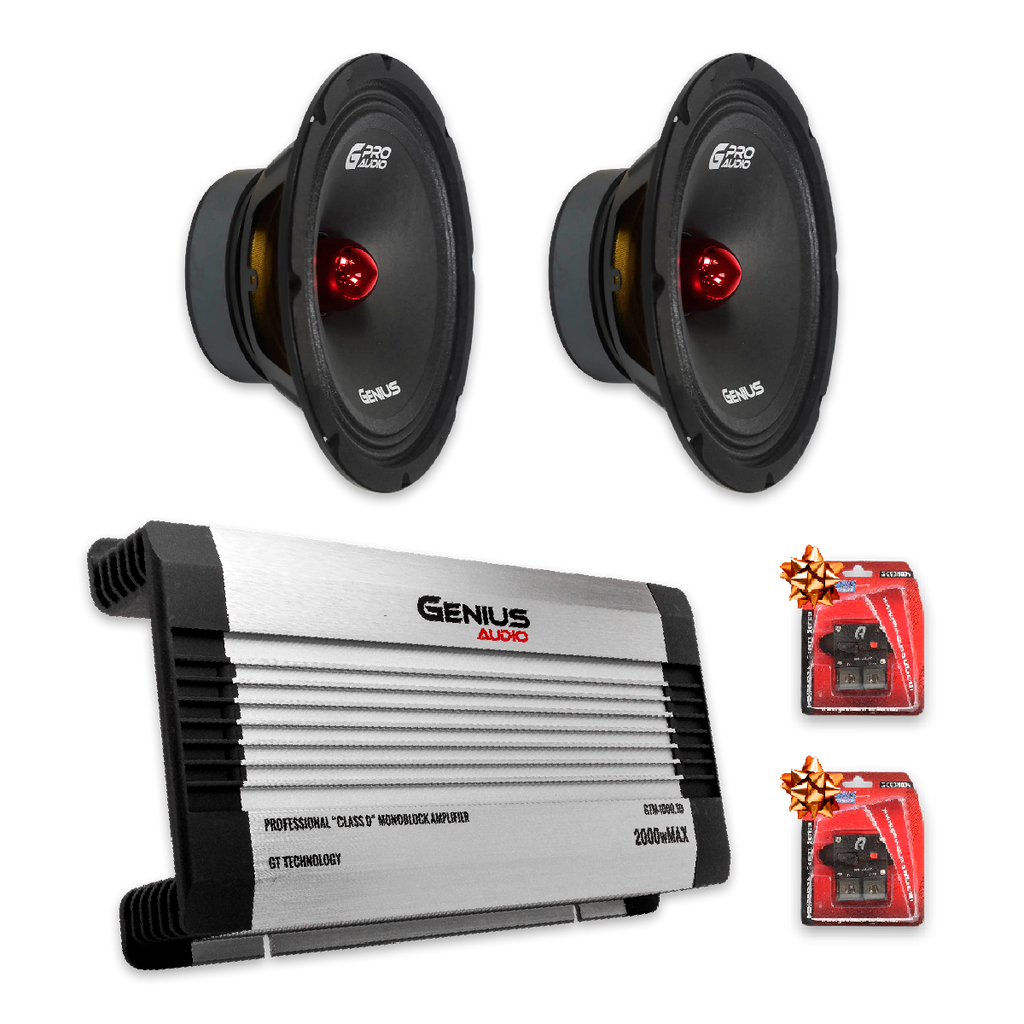 Set de Bocinas 6.5" de Alto Rendimiento + Tweeters (Incluye Regalo)