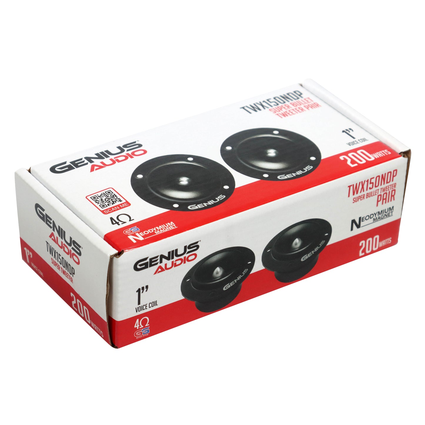 Par de Bocinas para Auto Súper Tweeter Profesional de Neodimio Genius Audio