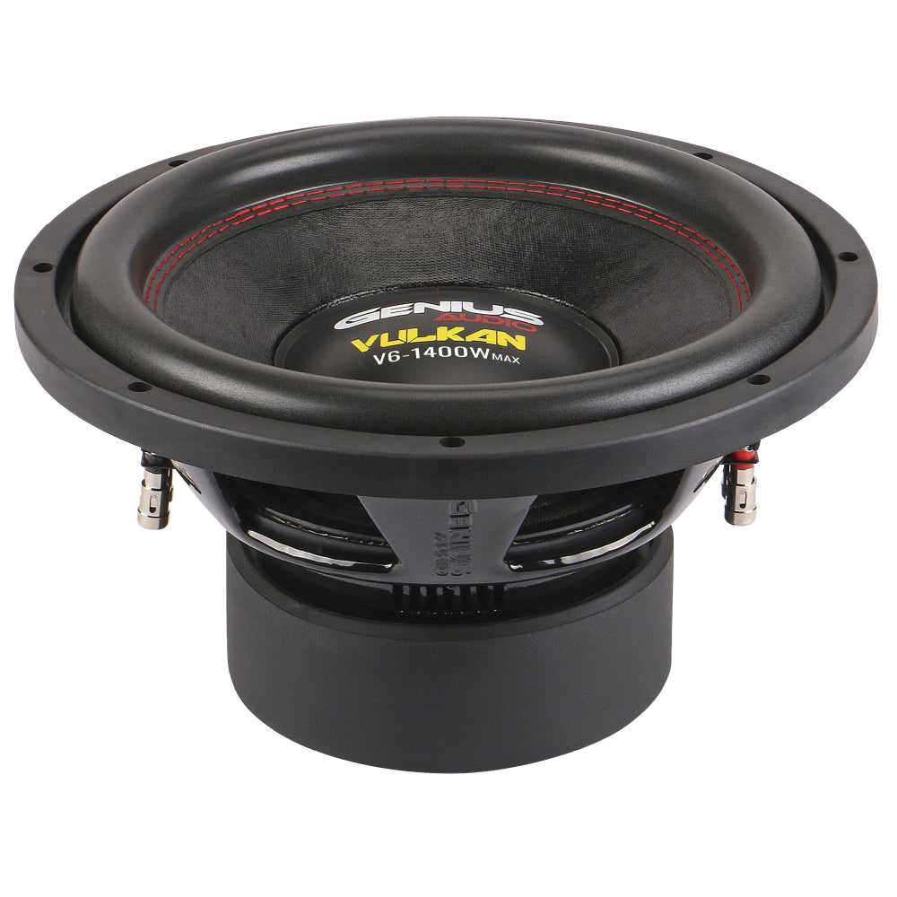 Bocina Subwoofer de 12” Vulkan de 2 Ohms para Carro Genius Audio V6-12D2