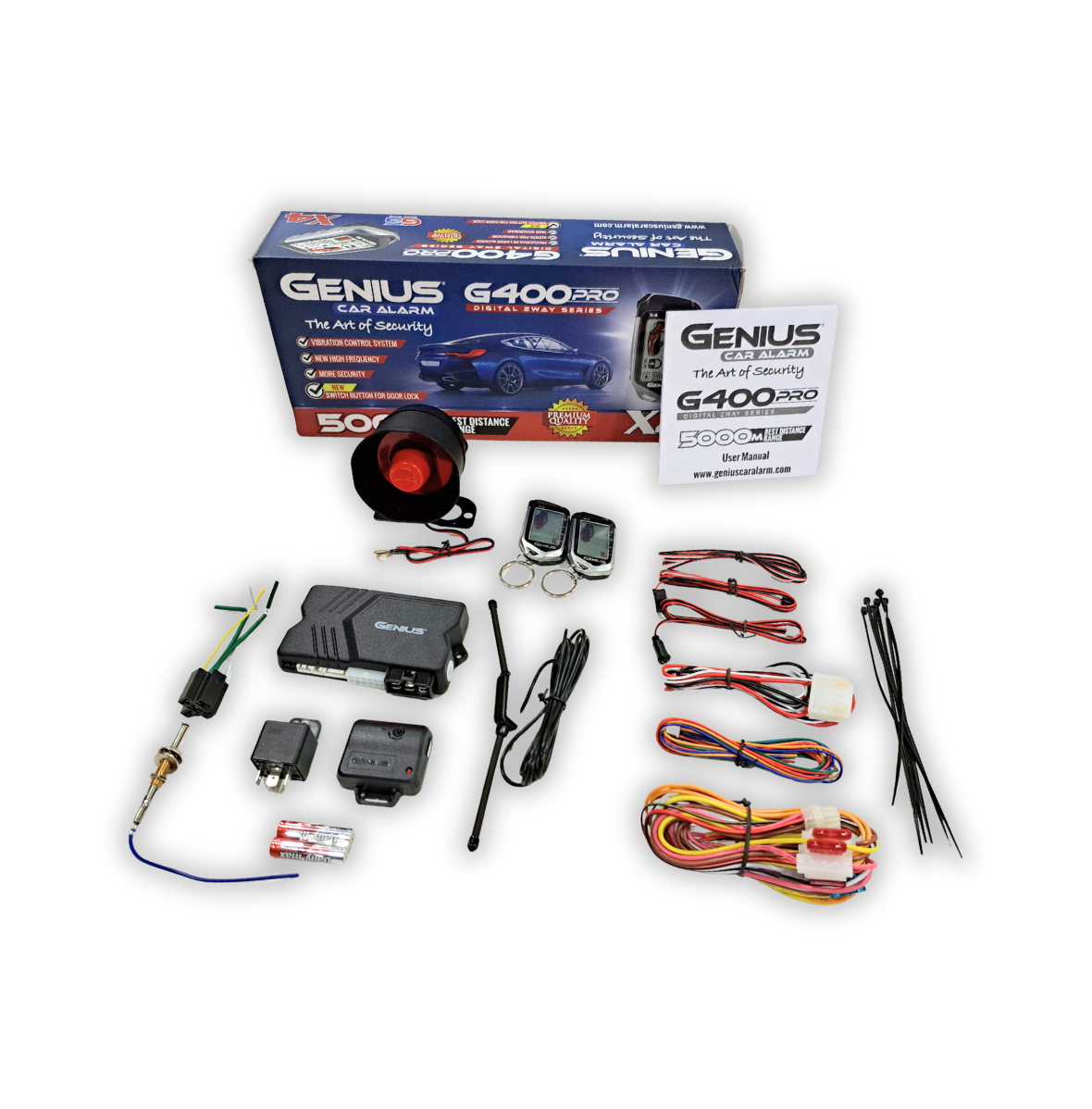Alarma Automotriz Digital Genius G400pro-x4 Antirrobo