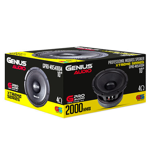 MEDIO BAJO 10" SERIE XTREME DE ALTO PODER 1000WRMS / 2000WMAX DUAL 4 Ohm 95.4 dB